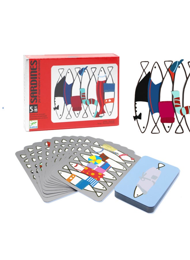 Djeco Letter War Words Competition Sardines Good Night Game Space Strategy Thinking Board Game